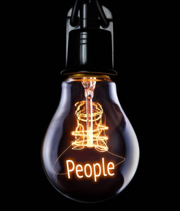Light bulb people